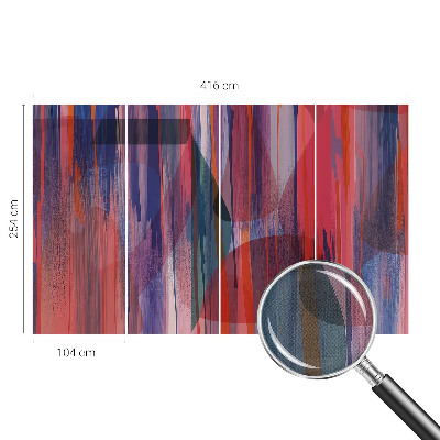 3D-Fototapete fürs Schlafzimmer Regenbogenstreifen