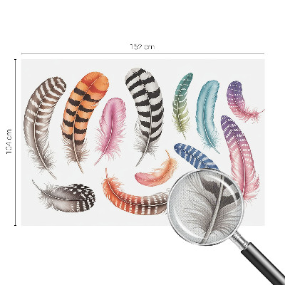 Motivtapete fürs Wohnzimmer Pastellfarbene Federn