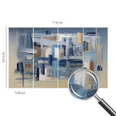 Hochwertige Bildtapete Abstraktionspinsel