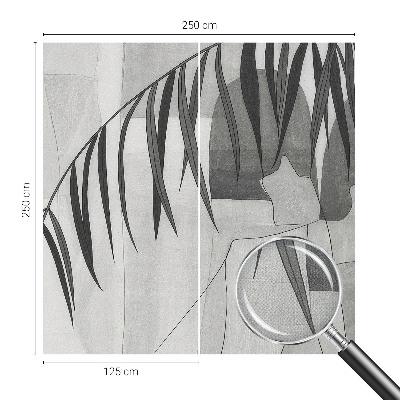 Vintage tapete Abstrakte Palme