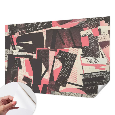 Selbstklebende Fototapete Geometrische Collage