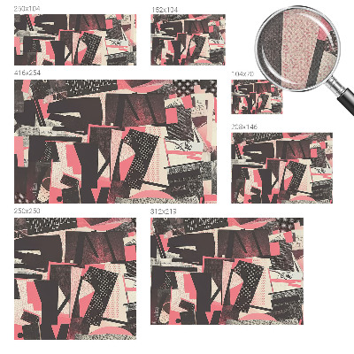 Selbstklebende Fototapete Geometrische Collage