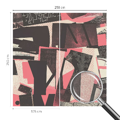 Selbstklebende Fototapete Geometrische Collage