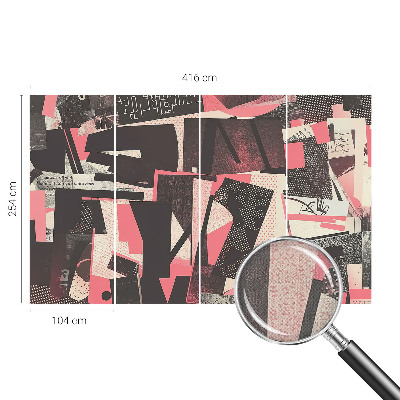 Selbstklebende Fototapete Geometrische Collage