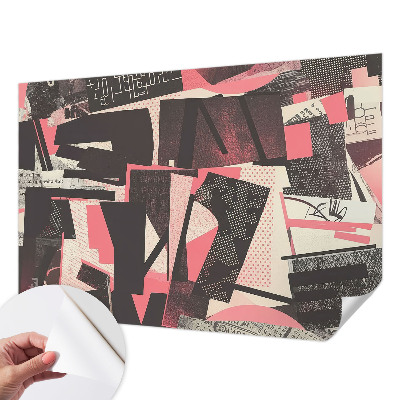 Selbstklebende Fototapete Geometrische Collage