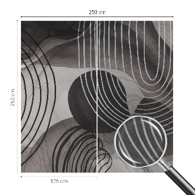 Selbstklebende Fototapete fürs Schlafzimmer Harmonie der Formen