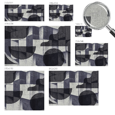 Selbstklebende Fototapete fürs Kinderzimmer Geometrische Symmetrie