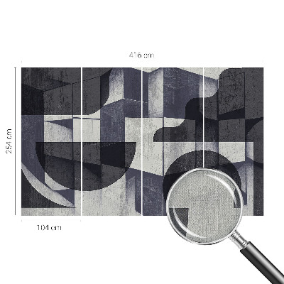 Selbstklebende Fototapete fürs Kinderzimmer Geometrische Symmetrie