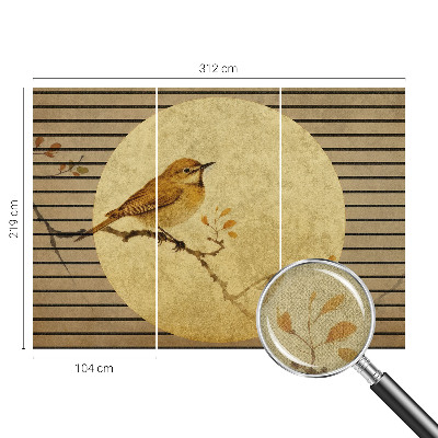 3D-Fototapete Harmonievogel