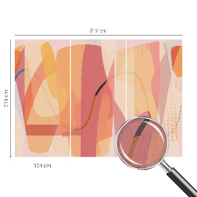 Vintage tapete Farbenfrohe Abstraktion