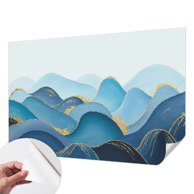 3D-Fototapete fürs Schlafzimmer hügelige Landschaft