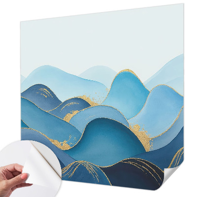 3D-Fototapete fürs Schlafzimmer hügelige Landschaft