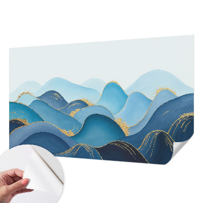 3D-Fototapete fürs Schlafzimmer hügelige Landschaft