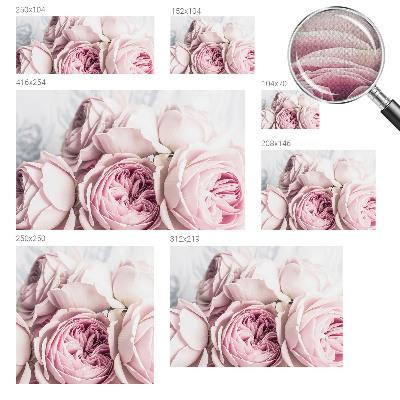 Motivtapete fürs Wohnzimmer Rosa Rosen