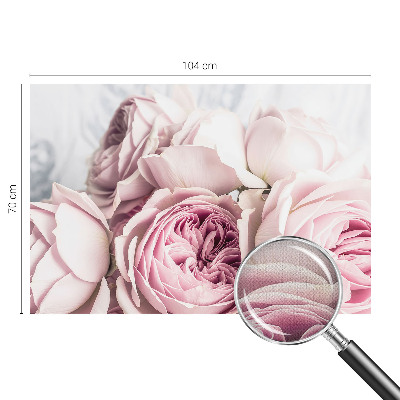 Motivtapete fürs Wohnzimmer Rosa Rosen