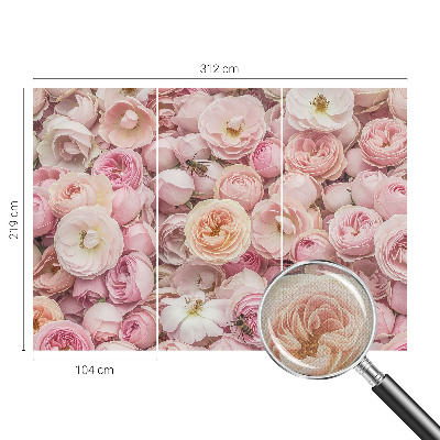 Selbstklebende Fototapete für die Wand Wunderschöne Blumen