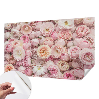 Selbstklebende Fototapete für die Wand Wunderschöne Blumen