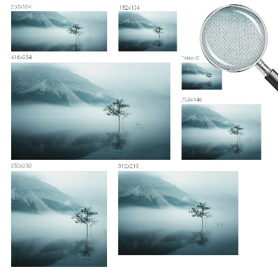 Selbstklebende Fototapete für die Wand Mystik der Natur