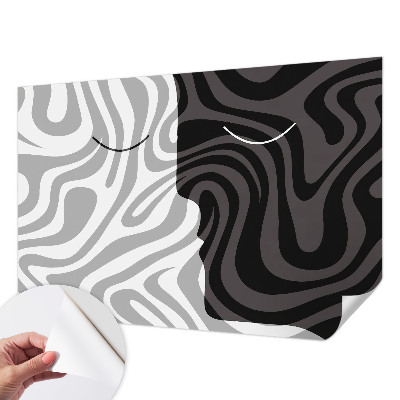 Selbstklebende Fototapete fürs Kinderzimmer Abstrakte Gesichter