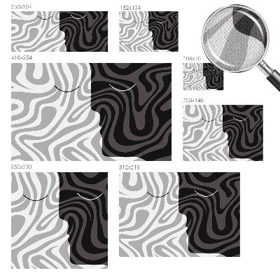 Selbstklebende Fototapete fürs Kinderzimmer Abstrakte Gesichter