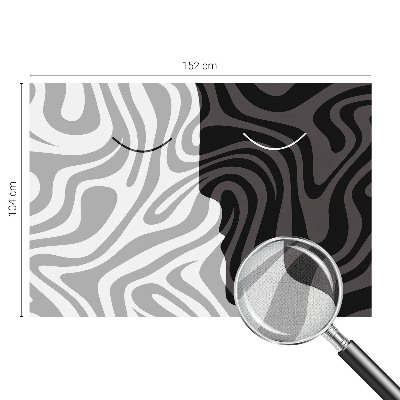 Selbstklebende Fototapete fürs Kinderzimmer Abstrakte Gesichter