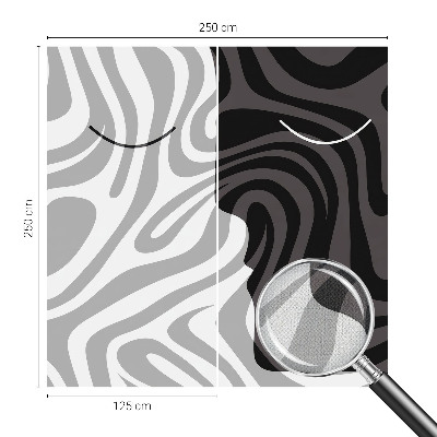 Selbstklebende Fototapete fürs Kinderzimmer Abstrakte Gesichter