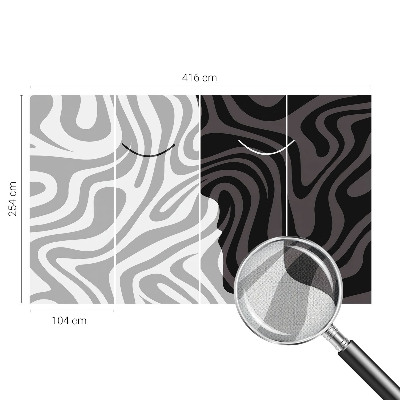 Selbstklebende Fototapete fürs Kinderzimmer Abstrakte Gesichter