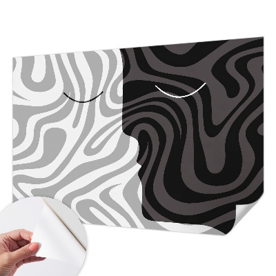 Selbstklebende Fototapete fürs Kinderzimmer Abstrakte Gesichter