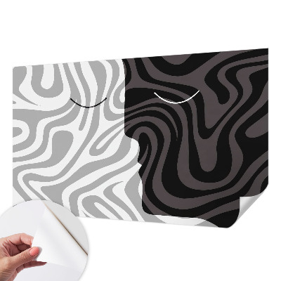 Selbstklebende Fototapete fürs Kinderzimmer Abstrakte Gesichter