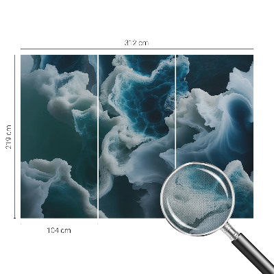 3D-Fototapete fürs Schlafzimmer Meereswellen