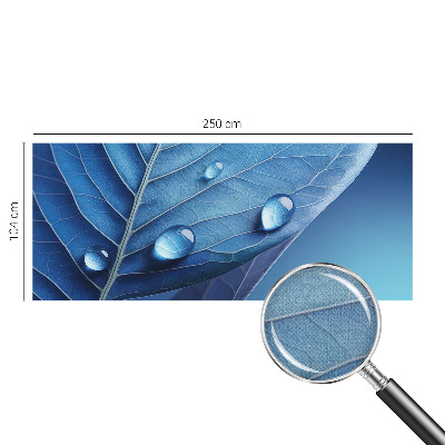 Hochwertige Bildtapete Blaues Blatt