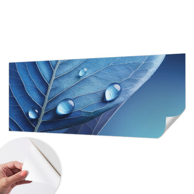 Hochwertige Bildtapete Blaues Blatt