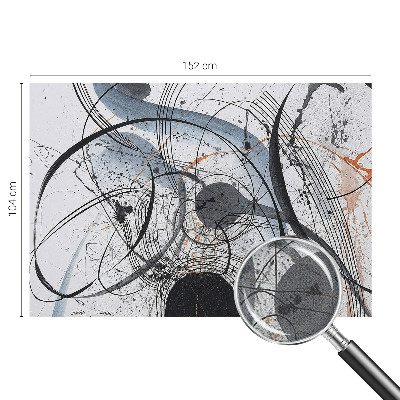 Selbstklebende Fototapete fürs Wohnzimmer Ausdrucksstarke Abstraktion