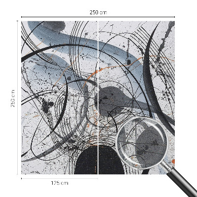 Selbstklebende Fototapete fürs Wohnzimmer Ausdrucksstarke Abstraktion