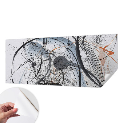 Selbstklebende Fototapete fürs Wohnzimmer Ausdrucksstarke Abstraktion