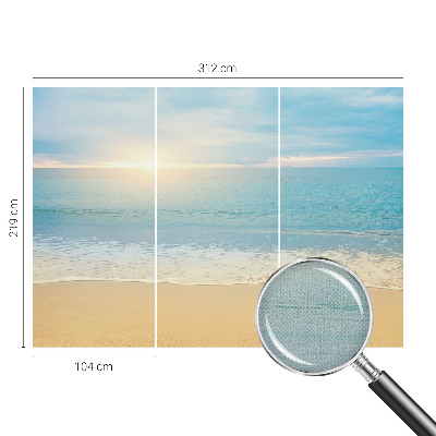 Selbstklebende Fototapete für die Wand Sonnenaufgang