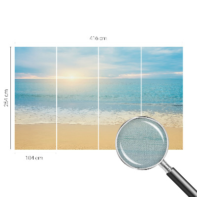 Selbstklebende Fototapete für die Wand Sonnenaufgang