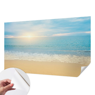 Selbstklebende Fototapete für die Wand Sonnenaufgang