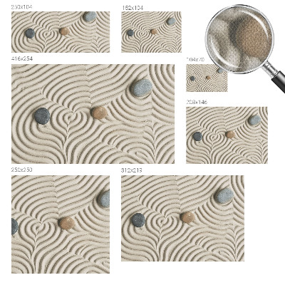 Selbstklebende Fototapete fürs Schlafzimmer Harmonische Wellen