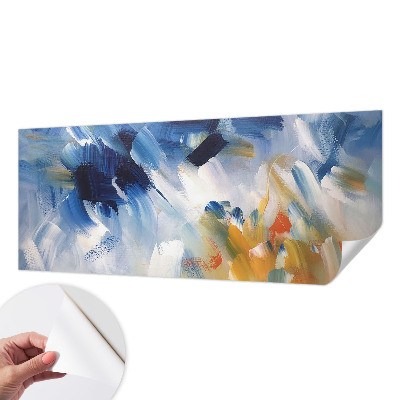 Fototapete in 3D-Optik Bunte Pinselstriche