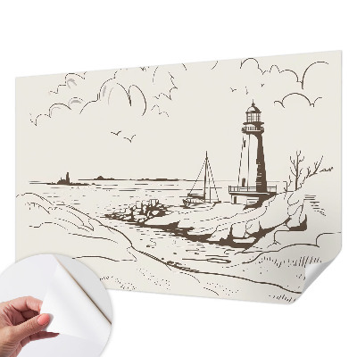 3D-Fototapete fürs Wohnzimmer Küstenlandschaft