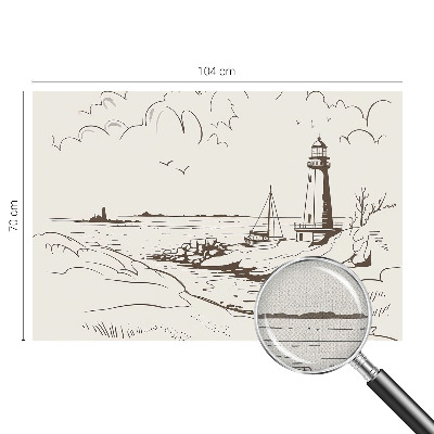 3D-Fototapete fürs Wohnzimmer Küstenlandschaft