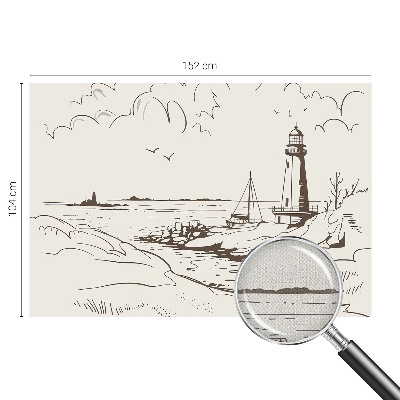 3D-Fototapete fürs Wohnzimmer Küstenlandschaft