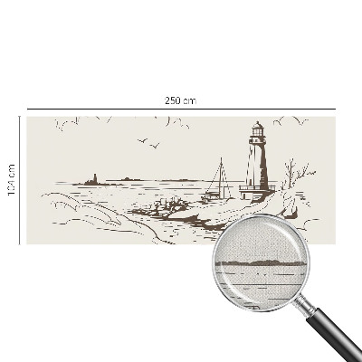 3D-Fototapete fürs Wohnzimmer Küstenlandschaft