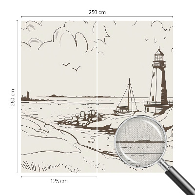 3D-Fototapete fürs Wohnzimmer Küstenlandschaft