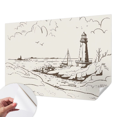 3D-Fototapete fürs Wohnzimmer Küstenlandschaft