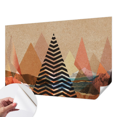 3D-Fototapete fürs Schlafzimmer Abstrakte Landschaft