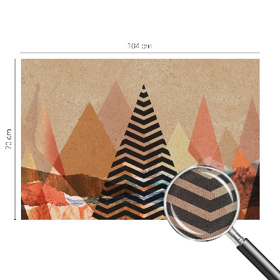 3D-Fototapete fürs Schlafzimmer Abstrakte Landschaft