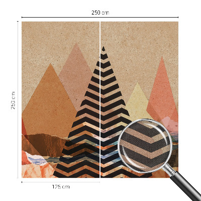 3D-Fototapete fürs Schlafzimmer Abstrakte Landschaft