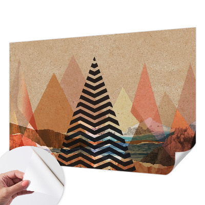 3D-Fototapete fürs Schlafzimmer Abstrakte Landschaft